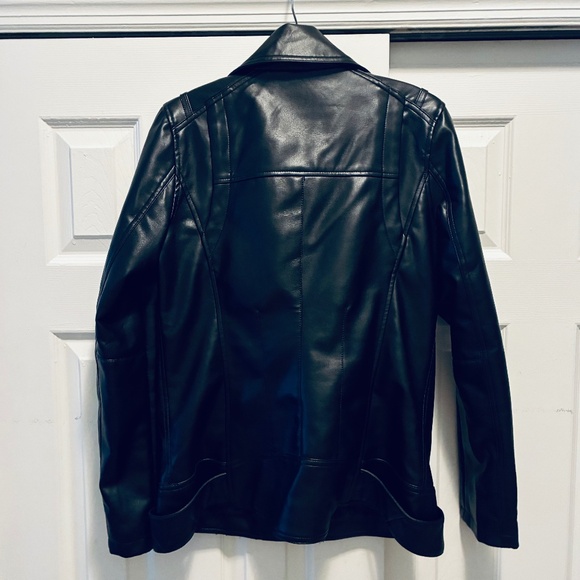 Guess Oversized Faux Leather Moto Jacket - Picture 9 of 13